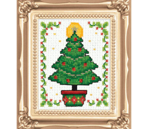 Christmas Tree 2-inch x 3-inch Cross Stitch Kit #595