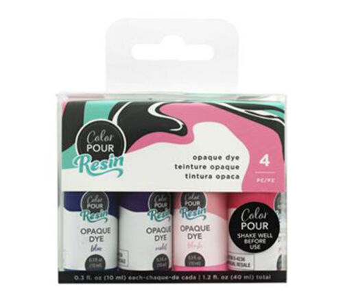 American Craft Color Pour Opaque Dye Set - Mixed Berry - 4 Piece