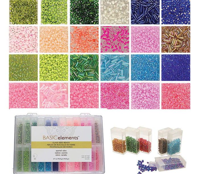 Assorted Seed Bead Kit with box - 24 Colors