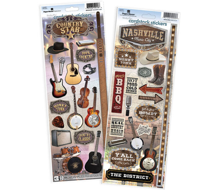 Paper House Productions Cardstock Stickers - Country Star and Nashville