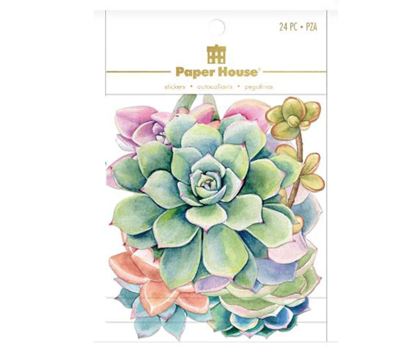 Paper House Productions Die Cut Sticker Pack - Succulents