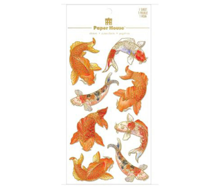 Paper House Product 3-D Stickers - Koi
