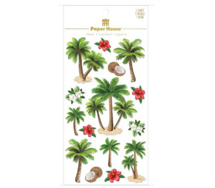 Paper House Product 3-D Stickers - Palm Trees
