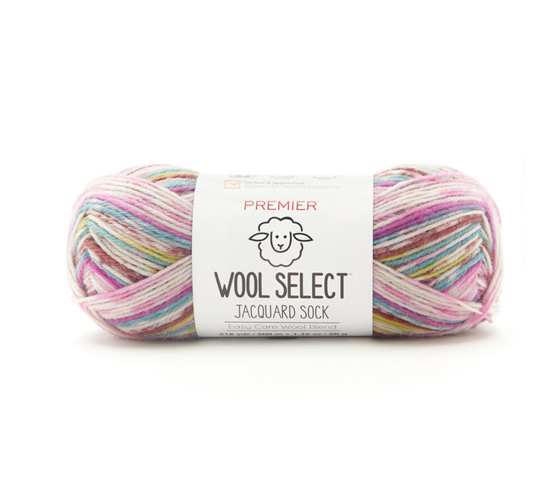 Wool Select Jacquard Sock Orchid 1.75oz 2091-02