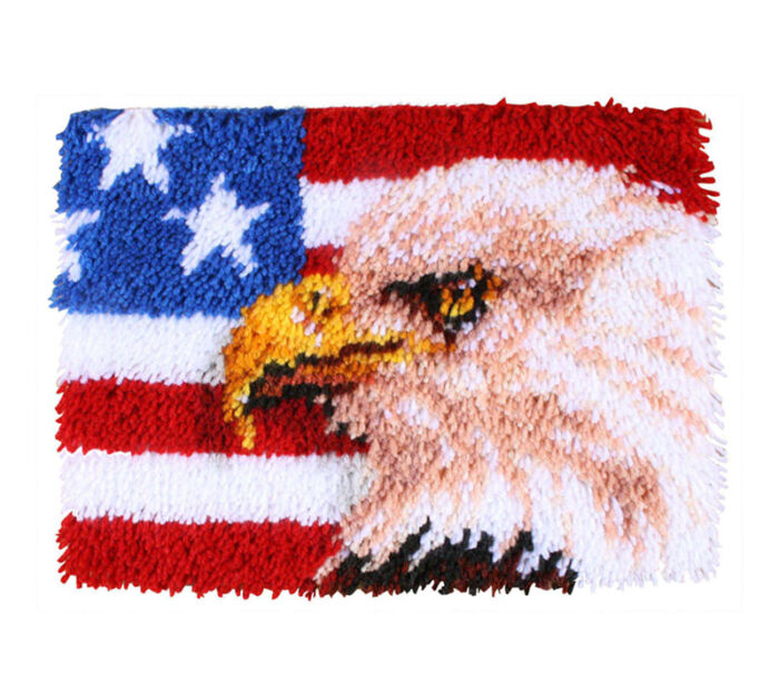 Wonderart American Eagle 15-inch x 20-inch Latch Hook #029995