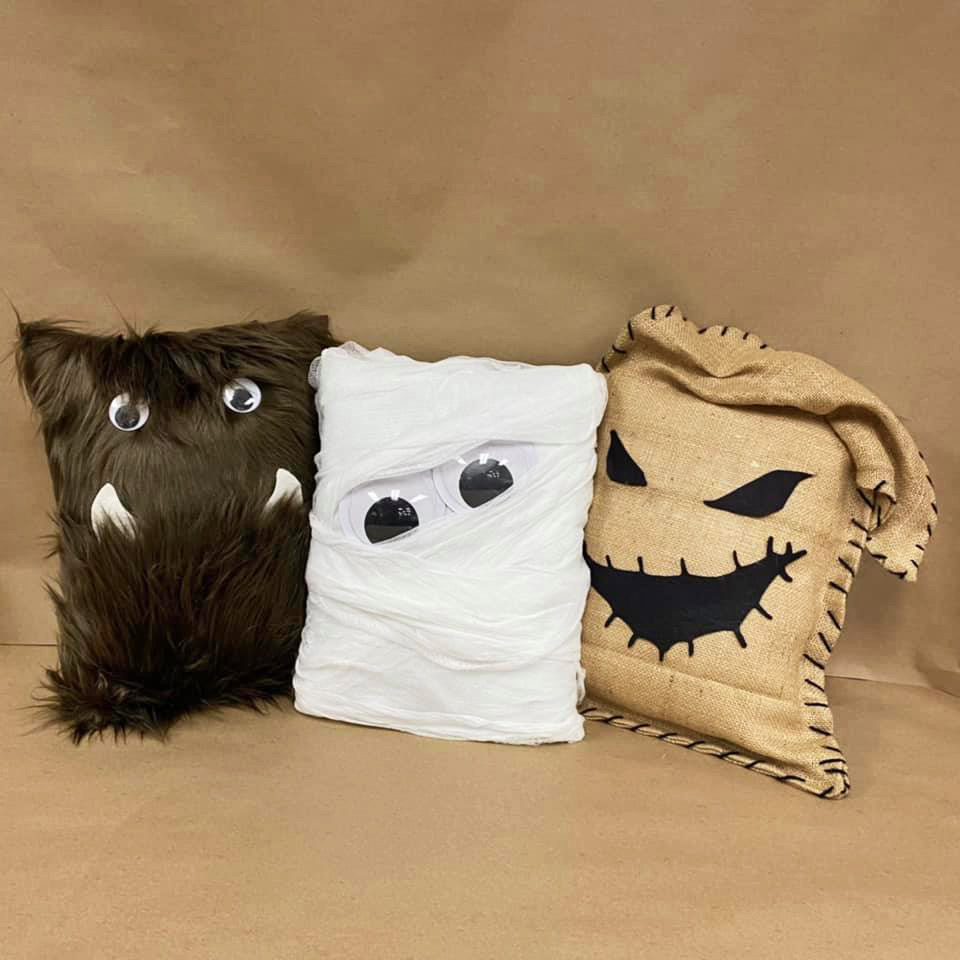 Make this: No Sew Monster Pillows