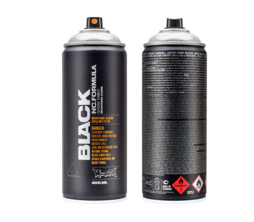 Montana Black High Pressure Spray Paint Can - Silverchrome