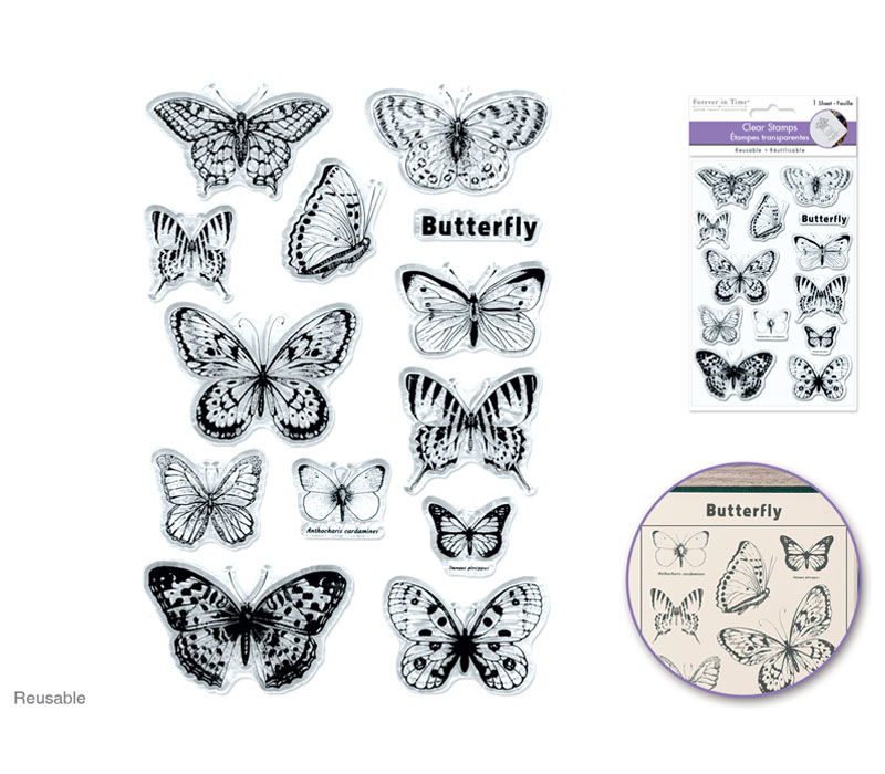 MultiCraft Stamp Set - Butterfly Medley
