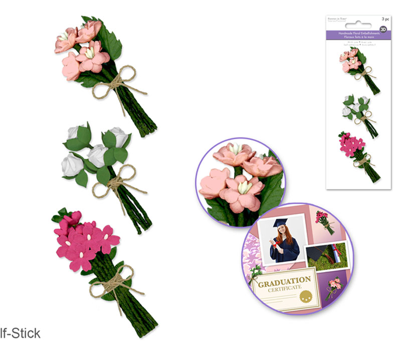 MultiCraft Floral Embellish - 3D Handmade Paper Flower - For Mom