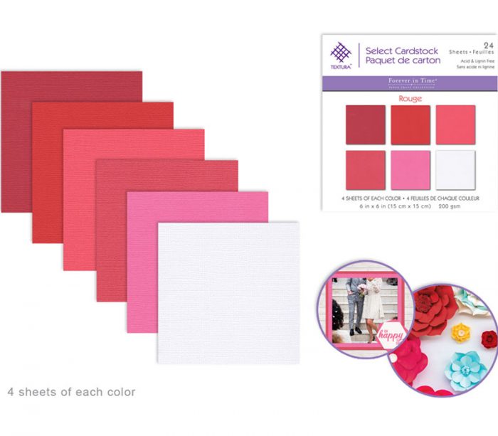 MultiCraft Textura Select Paper Packs - Rouge