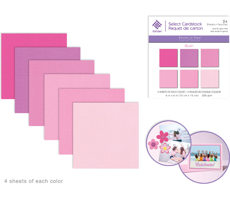 MultiCraft Textura Select Paper Packs - Blush