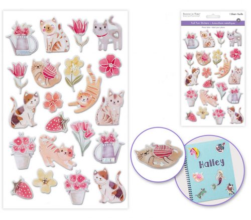 MultiCraft Foil Fun Stickers - Cat Fun