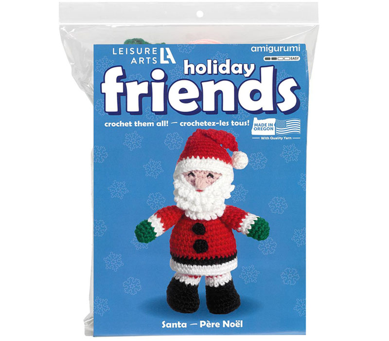Leisure Arts Mini Maker Friends Crochet Kit - Santa