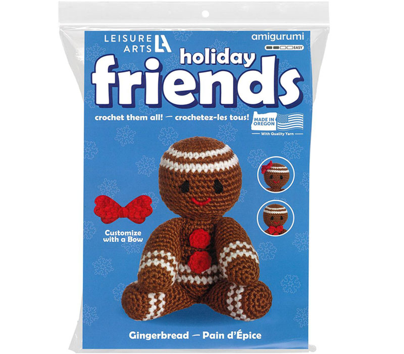 Leisure Arts Mini Maker Friends Crochet Kit - Gingerbread