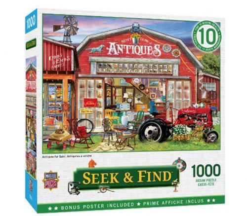 Masterpiece Seek and Find Antiques for Sale Puzzle - 1000 Piece