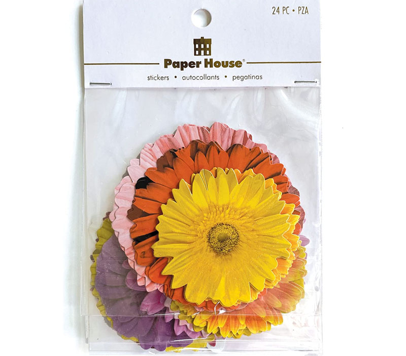 Paper House Sticker Pack - Delightful Daisies - 24 Piece