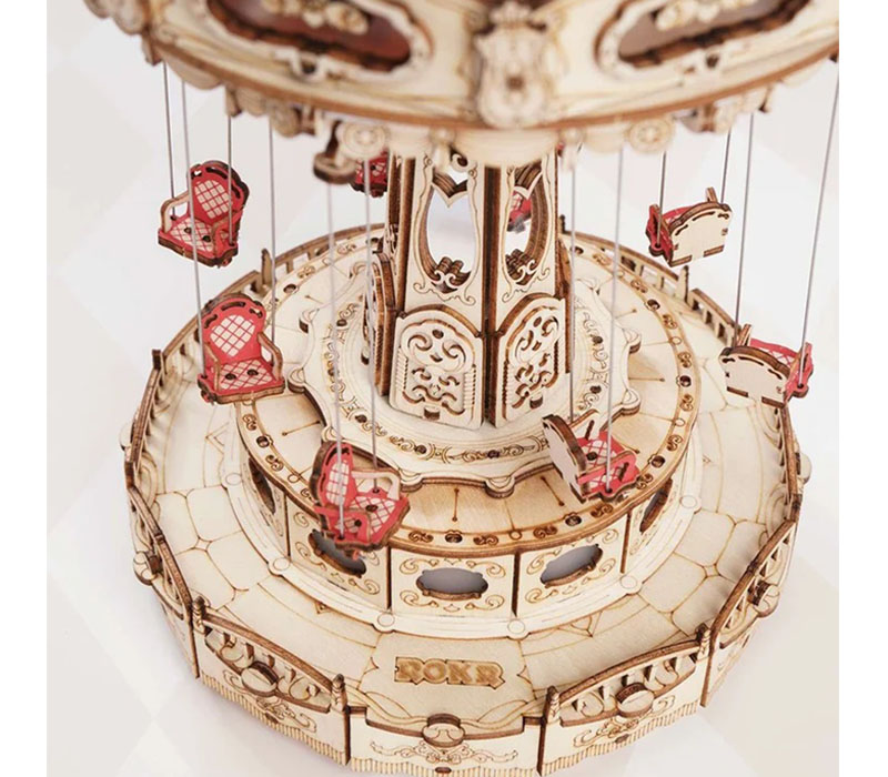 3D Wooden Puzzle Merry Go Round Robotime –