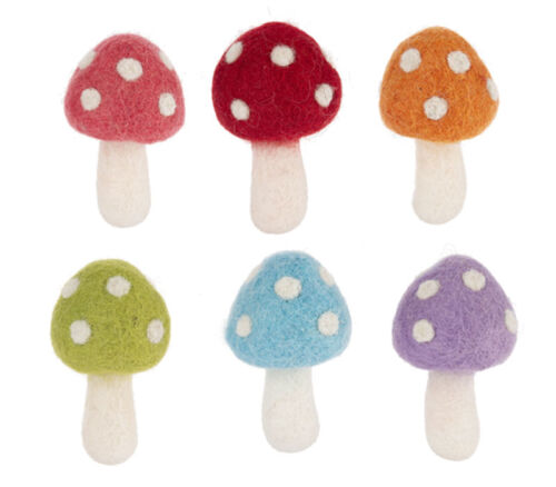 Felted Whimsy Mushroom - 24 Piece