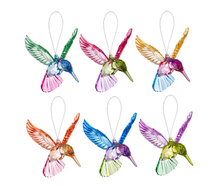 Meadow Hummingbird Ornament - 1 Piece - Color Shipped is Randomly Picked