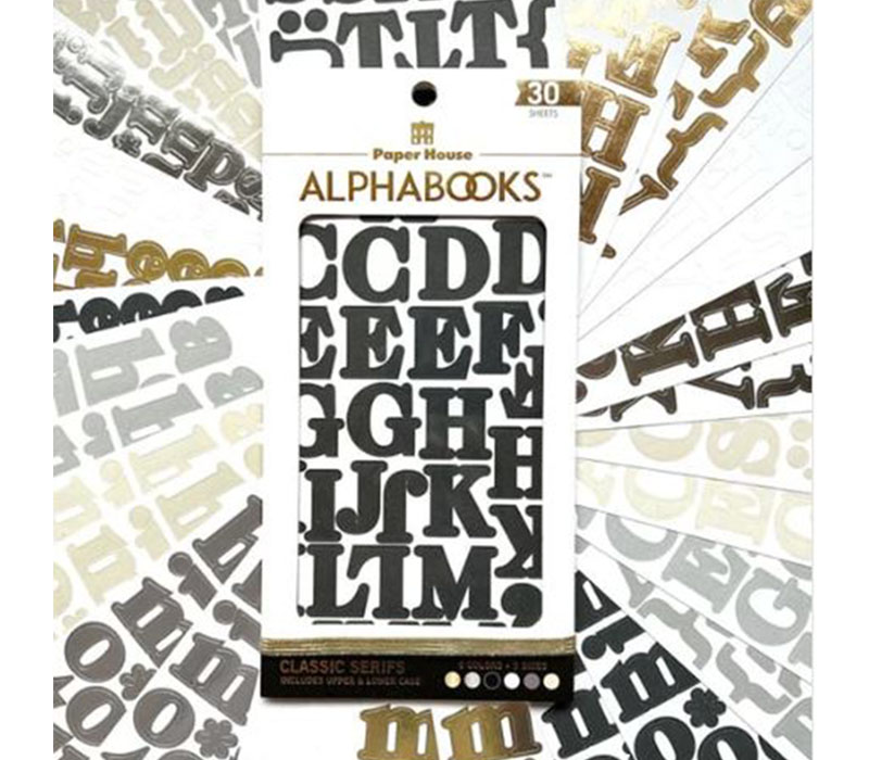 Paper House Alphabet Stickers - Classic Serifs