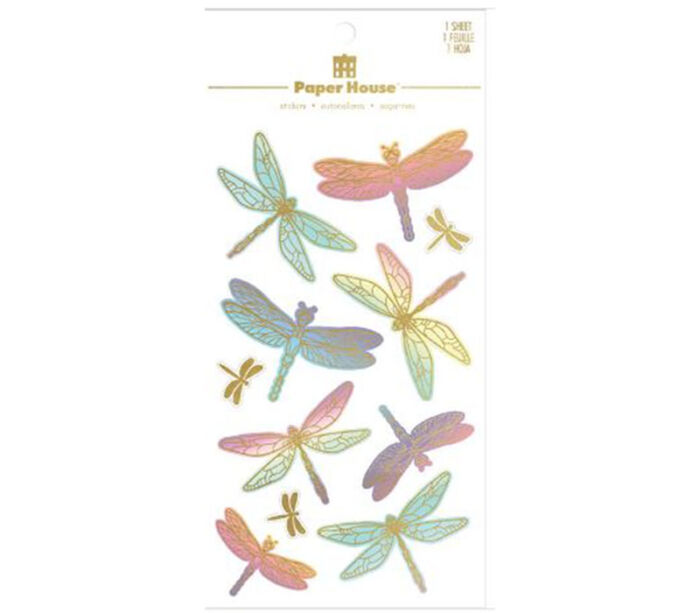 Paper House Scrapbook Stickers - Dragonflies 3D
