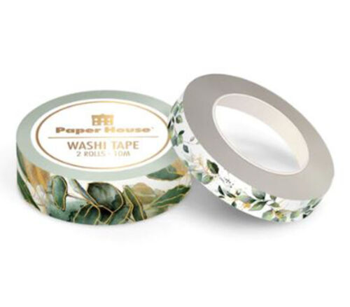 Paper House Washi Tape Set - Green Leaves
