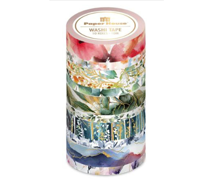 Paper House Washi Tape Bundle - Watercolor Nature