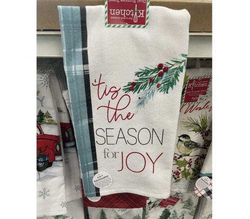 Kay Dee Terry Towel - Merry Christmas Season of Joy