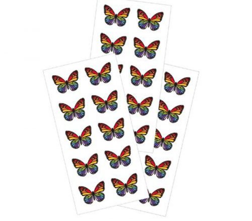 Paper House Stickers - Rainbow Butterflies