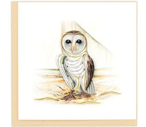 QuillingCard Quilled Greeting Card - Barn Owl