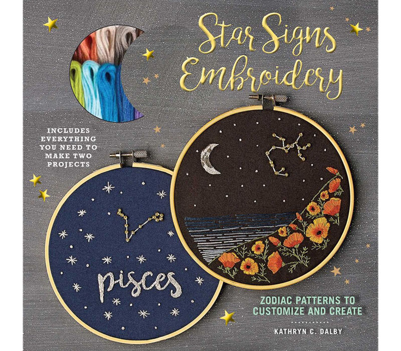 Simon & Schuster Star Signs Embroidery Kit