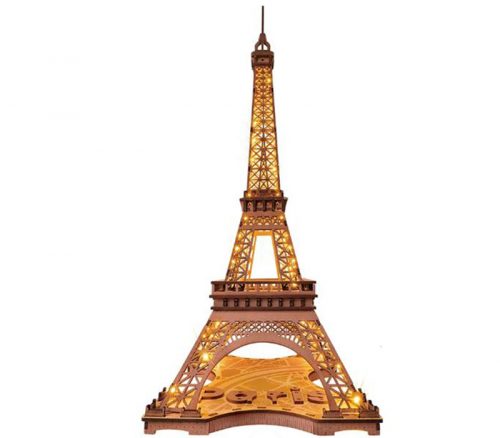 Robotime Rolife Night of the Eiffel Tower Wooden Puzzle