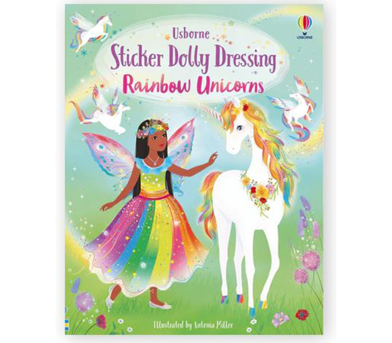 Sticker Dolly Dressing - Rainbow Unicorns