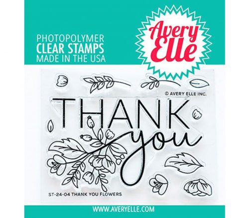Avery Elle Stamp - Thank You Flowers