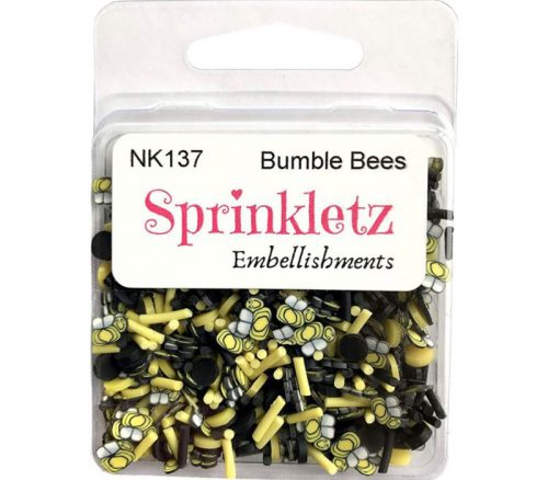Buttons Galore Sprinklets Embellishment - Bumble Bee