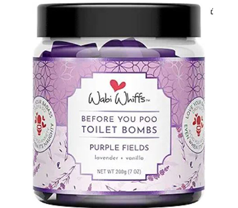 Wabi Whiffs Fizzing Toilet Bombs - Purple Fields
