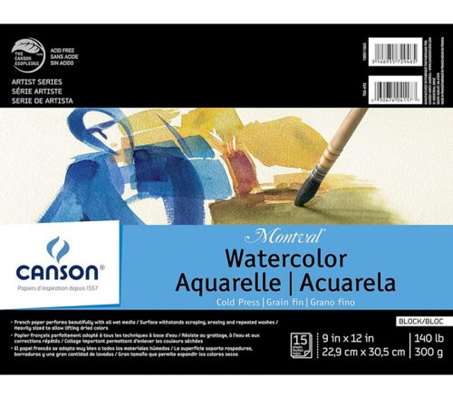 Canson Montval Watercolor Blocks - 9x12