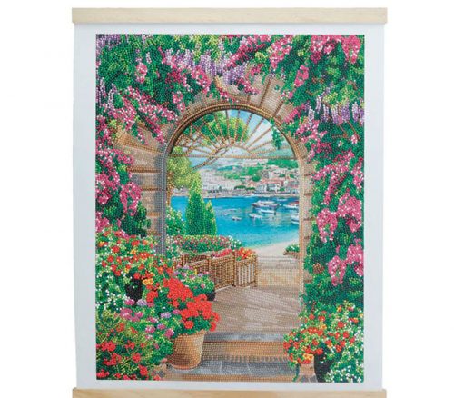 Crystal Art Scroll Kit - Window to Paradise