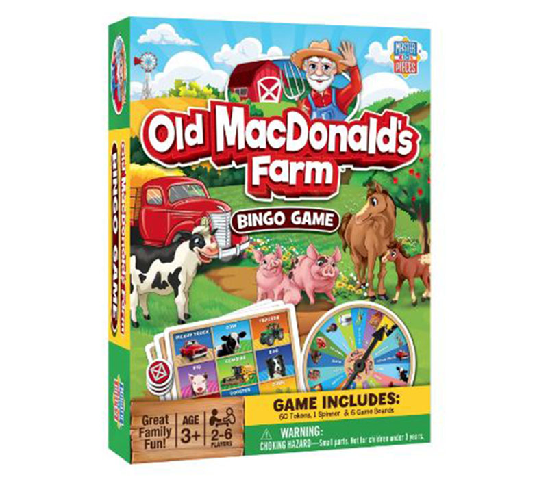 Masterpieces Old MacDonalds Farm Bingo Game