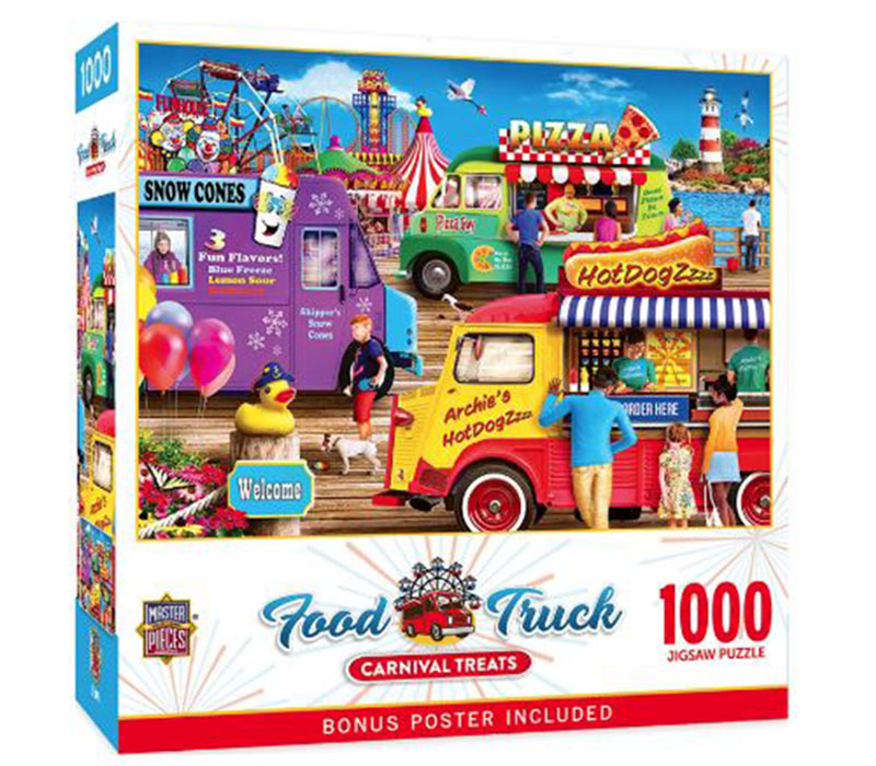Masterpieces Food Truck Roundup Carnival Treats Puzzle - 1000 Piece