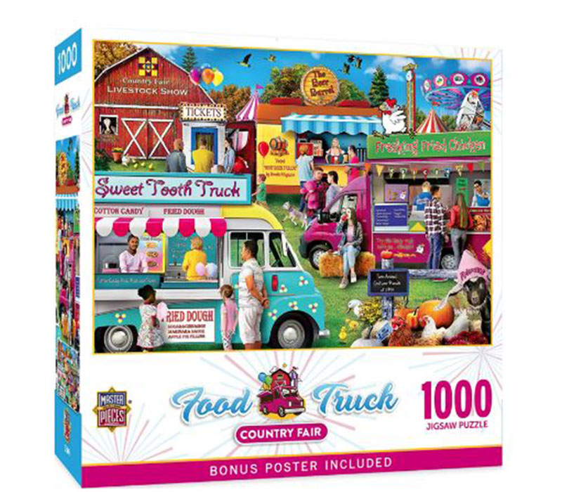Masterpieces Food Truck Roundup Country Fair Puzzle - 1000 Piece