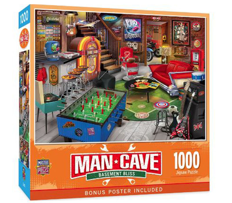 Masterpieces Man Cave Basement Bliss Puzzle - 1000 Piece