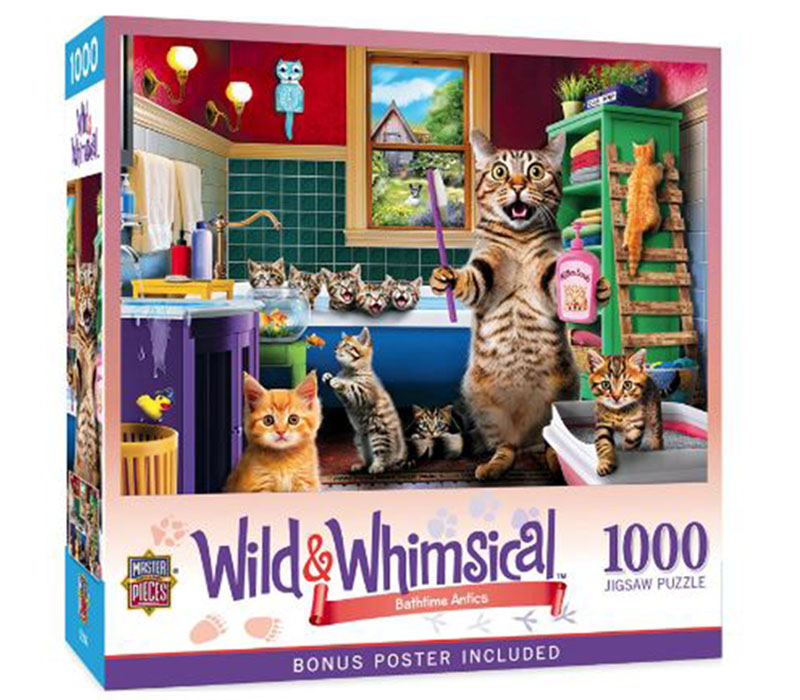 Masterpieces Wild and Whimsical Bathtime Antics Puzzle - 1000 Piece