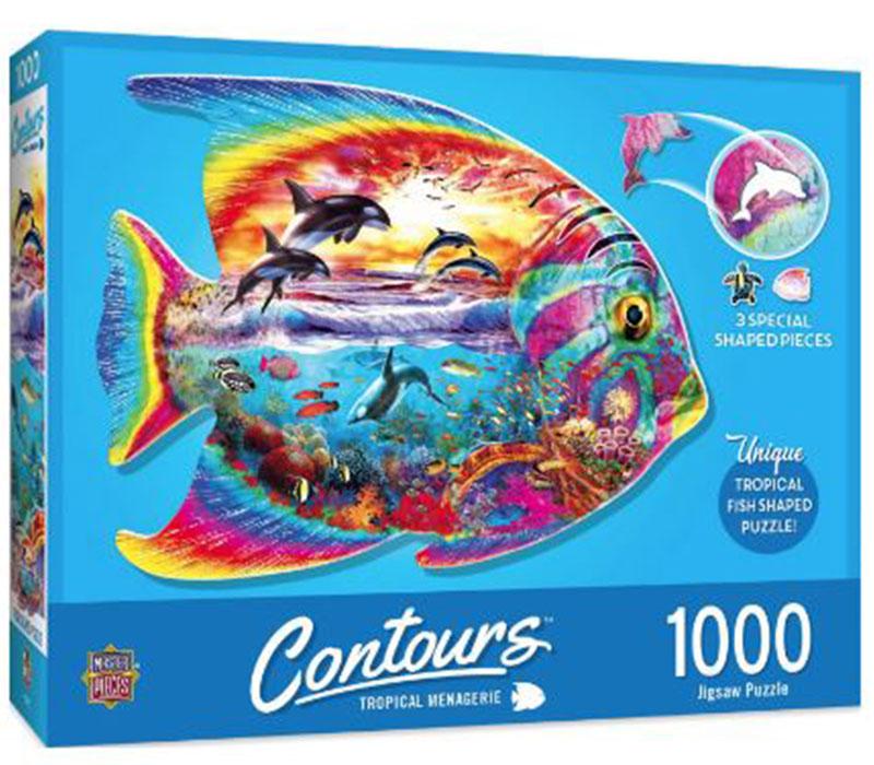 Masterpieces Contours Tropical Menagerie Puzzle - 1000 Piece