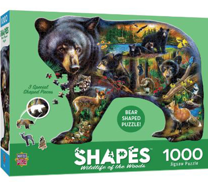Masterpieces  Contours Wildlife of the Woods Puzzle - 1000 Piece