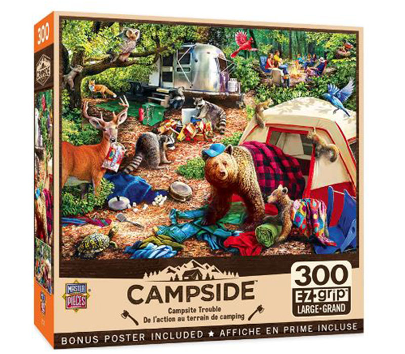 Masterpieces Campside Campsite Trouble Puzzle - 300 Piece