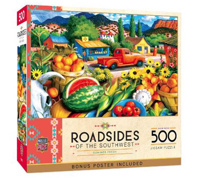 Masterpieces Roadsides of the Southwest Summer Fresh Puzzle - 500 Piece