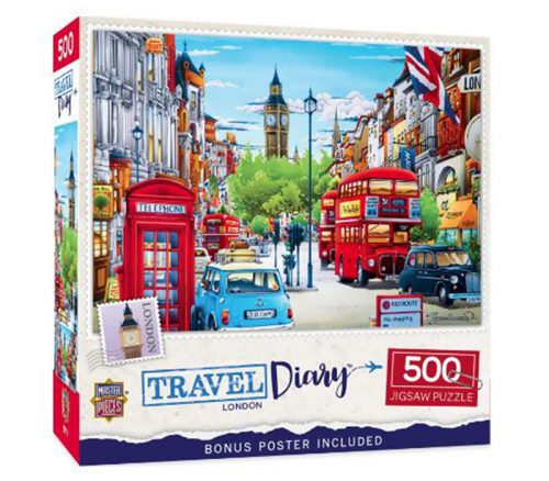 Masterpieces Travel Diary London Puzzle - 500 Piece
