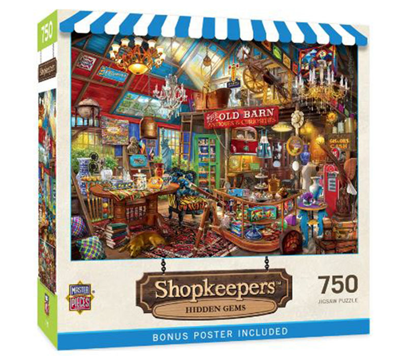 Masterpieces Shopkeepers Hidden Gems Puzzle - 750 Piece