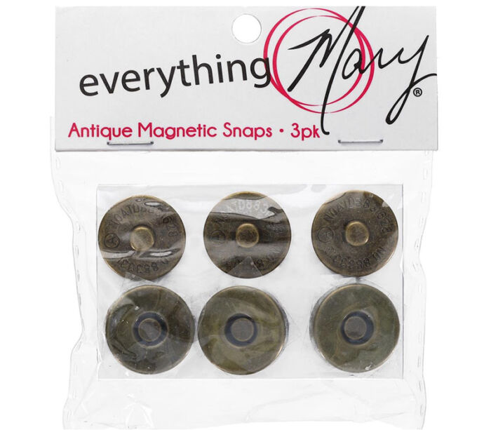 Everything Mary Magnetic Snap Med Antique Gold